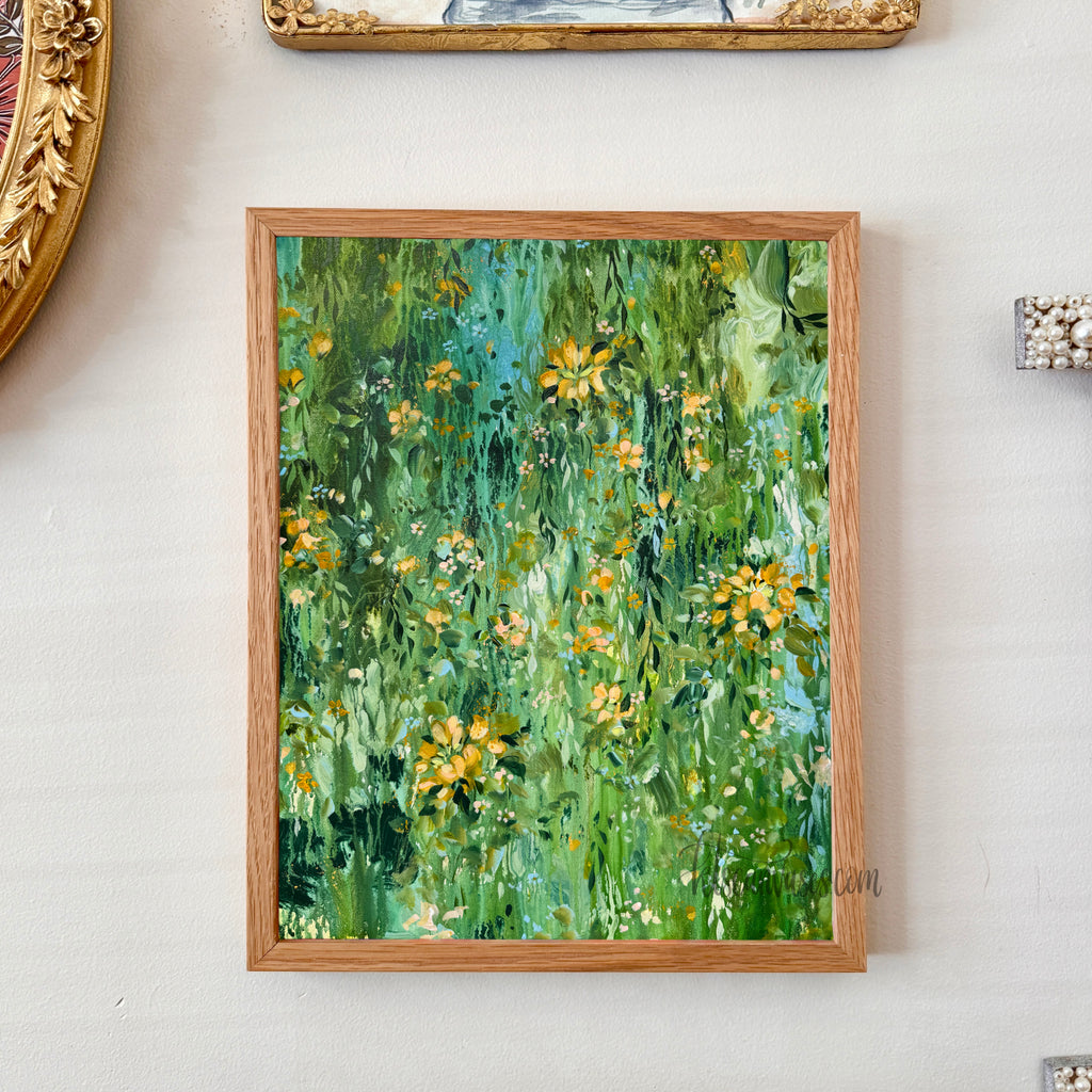 Ella in the Rainy Garden No. 4 Art Print