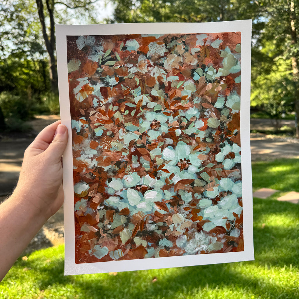 Original Ella’s Abstract Garden Art Paper No. 7