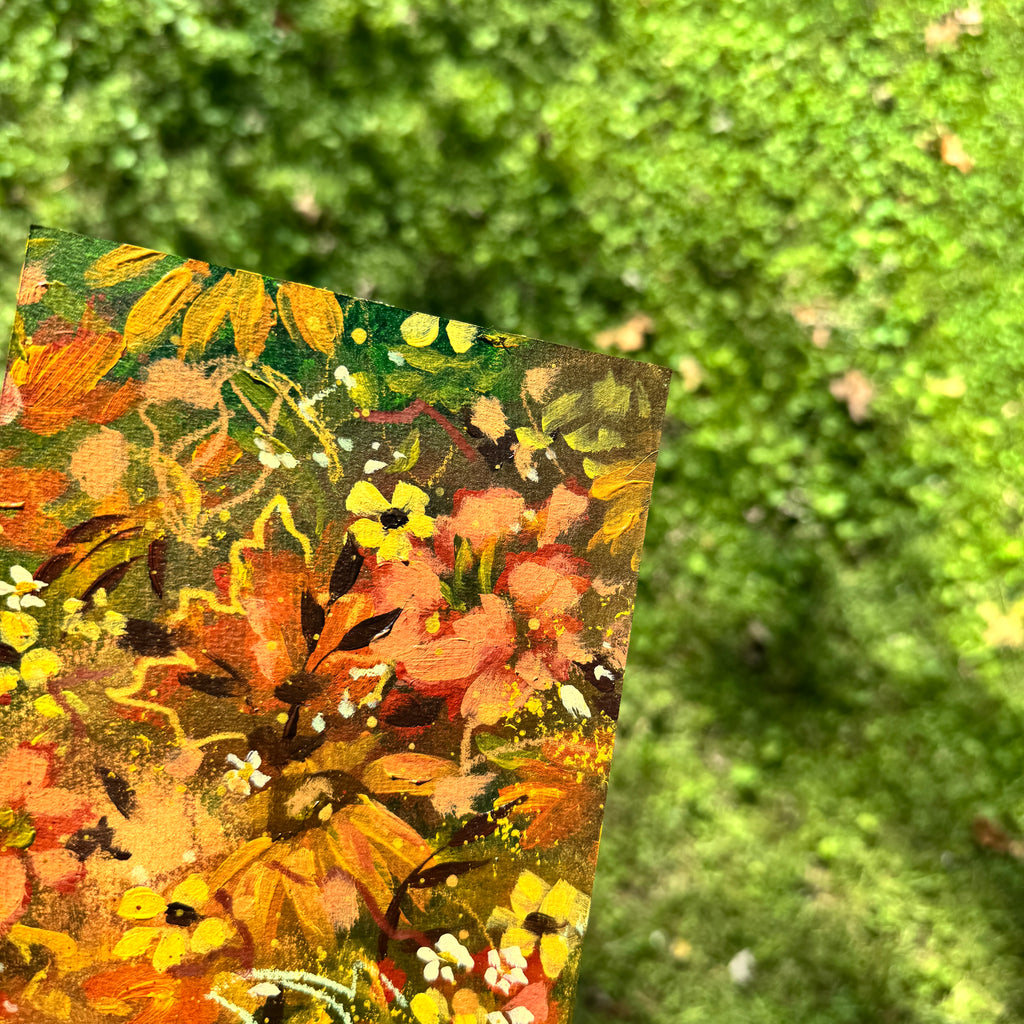 Original Fall Foliage Florals Art Paper No. 5