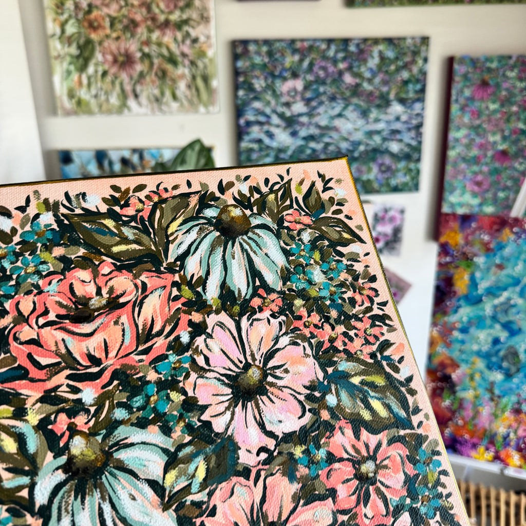 Floral Original Painted Canvas No. 28