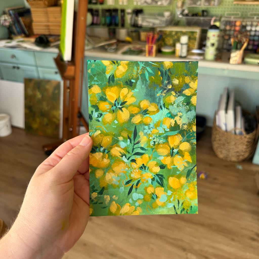 Original Citrus Florals Art Paper No. 7