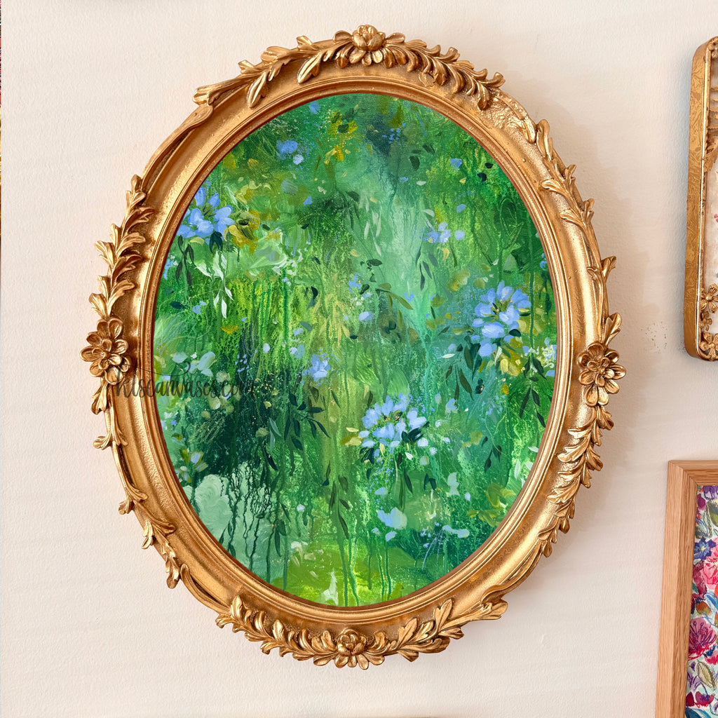 Ella in the Rainy Garden No. 2 Art Print