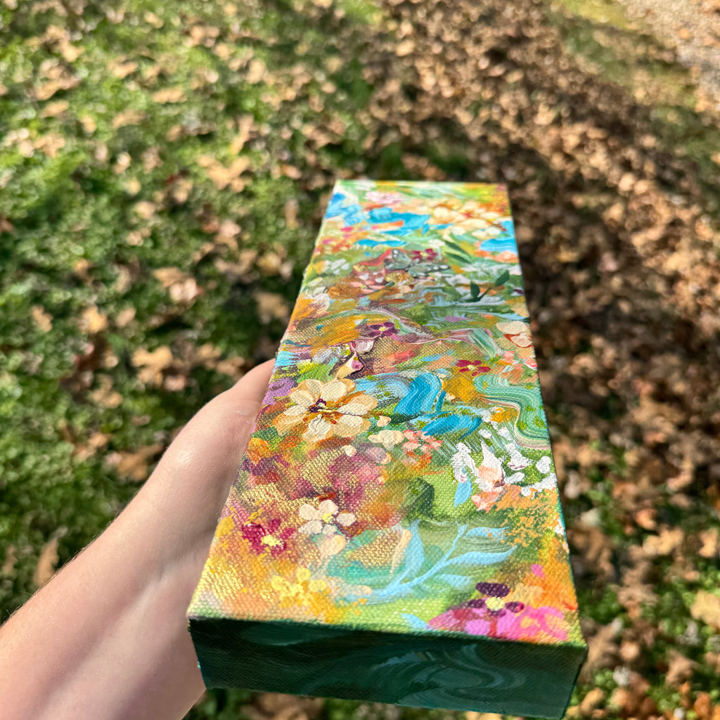 Butterfly Garden Original Painted Canvas #8