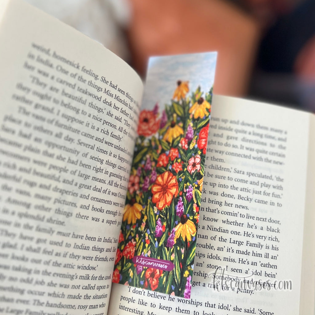 Wildflower Fields Double Sided Bookmark