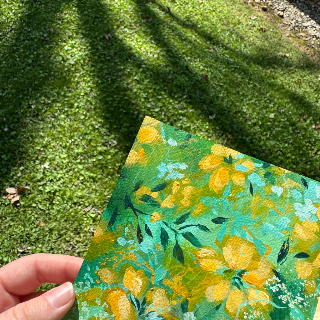 Original Citrus Florals Art Paper No. 5