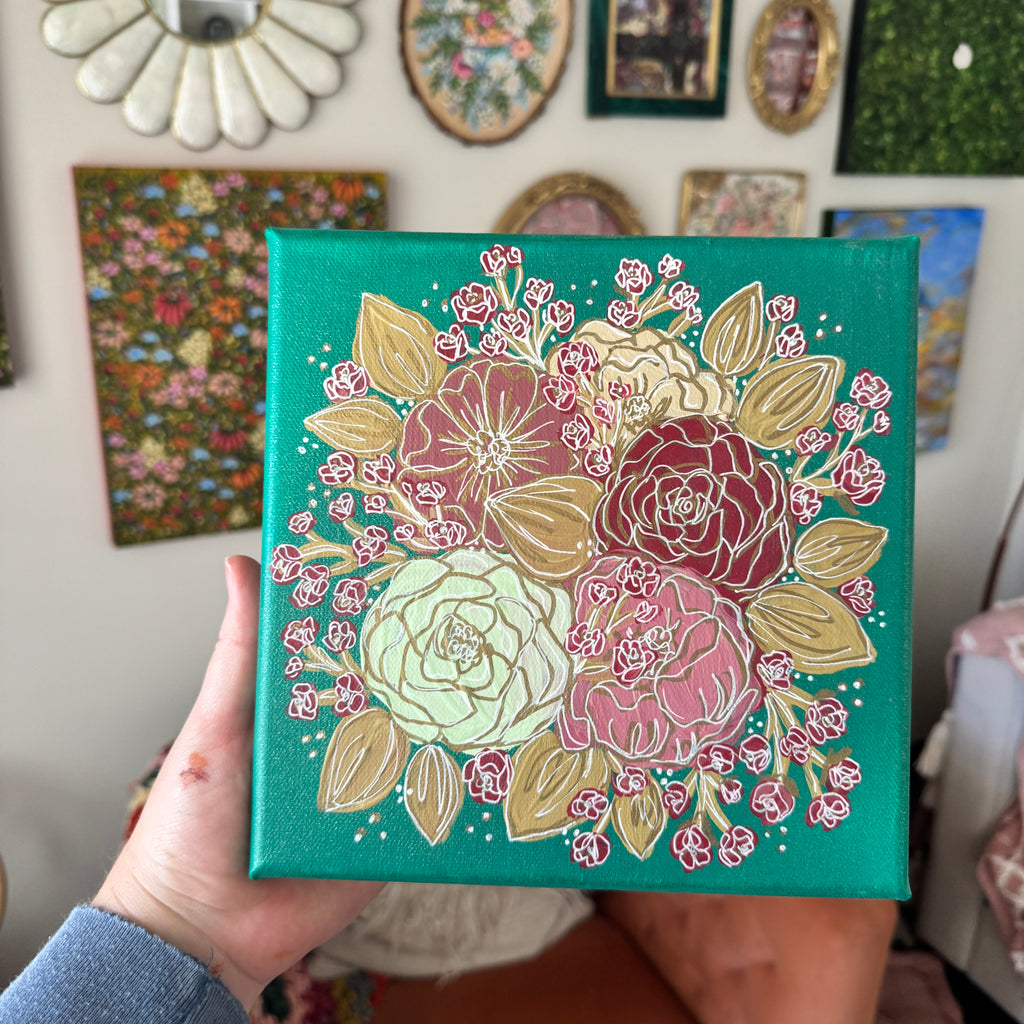 2022 Floral Original Painted Canvas No. 30