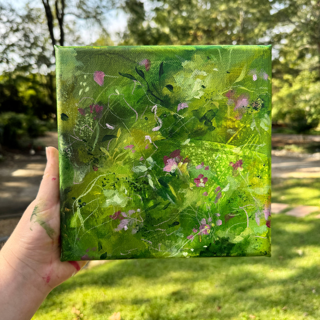 Overgrown Garden Original Painted Canvas #1