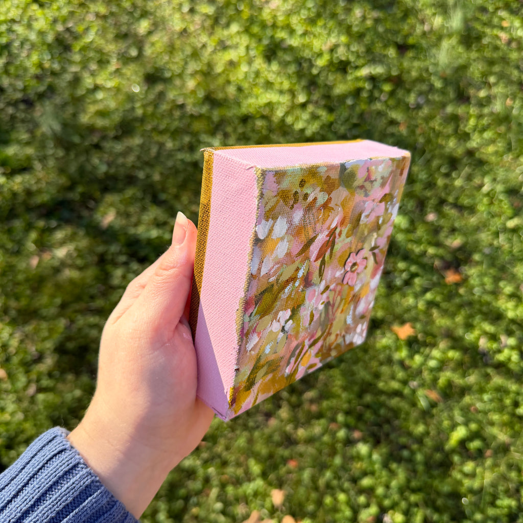 Soft Floral Original Painted Canvas #14