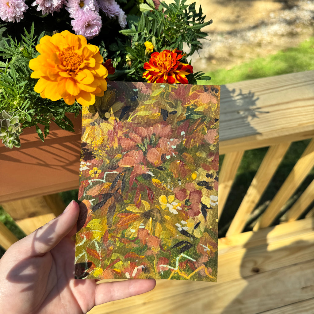Original Fall Foliage Florals Art Paper No. 10