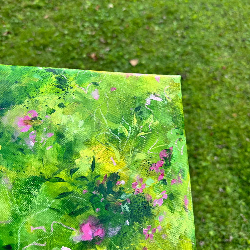 Overgrown Garden Original Painted Canvas #10