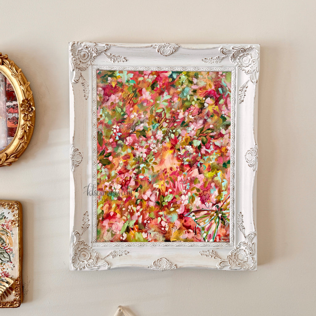 Ella in the Fairy Garden Art Print