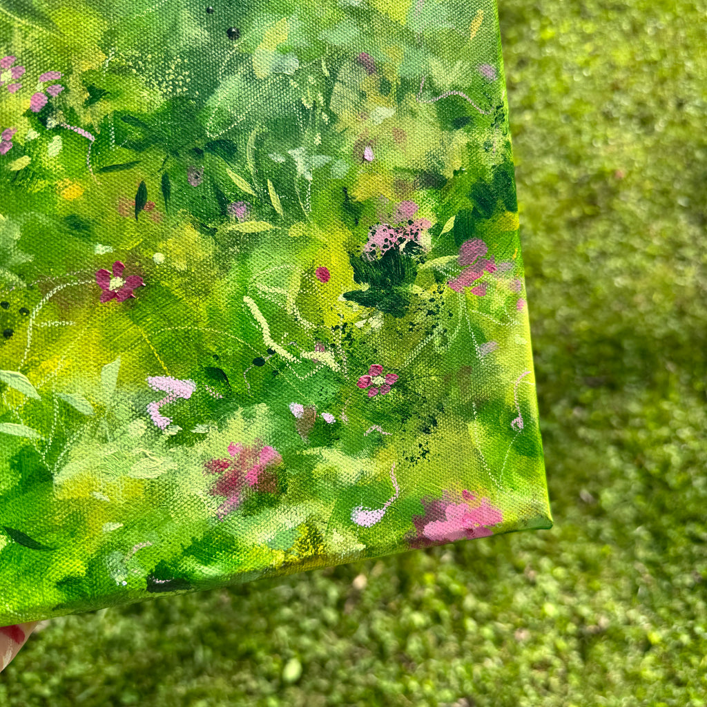 Overgrown Garden Original Painted Canvas #6