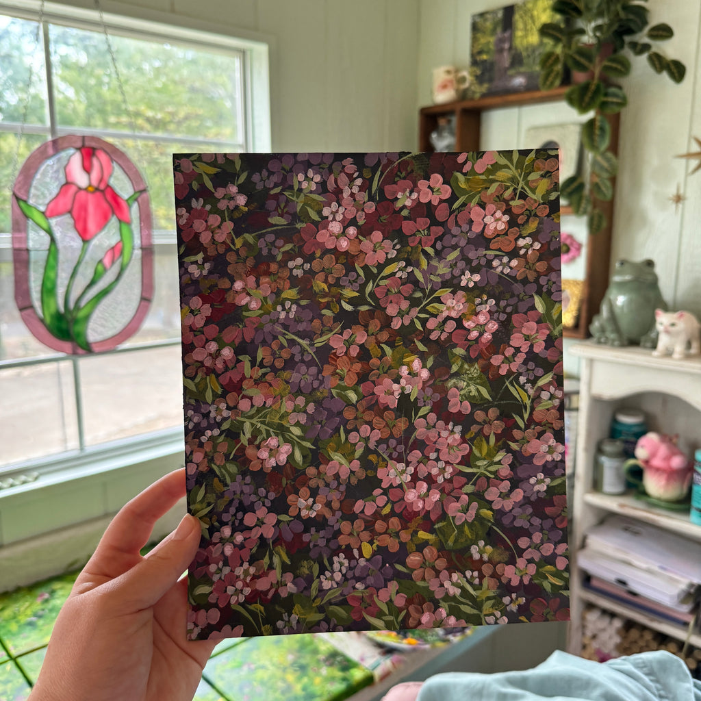 Original Ella’s Moody Abstract Garden Art Paper No. 2