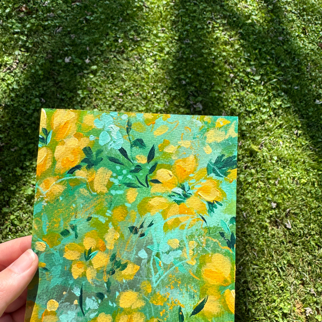 Original Citrus Florals Art Paper No. 6