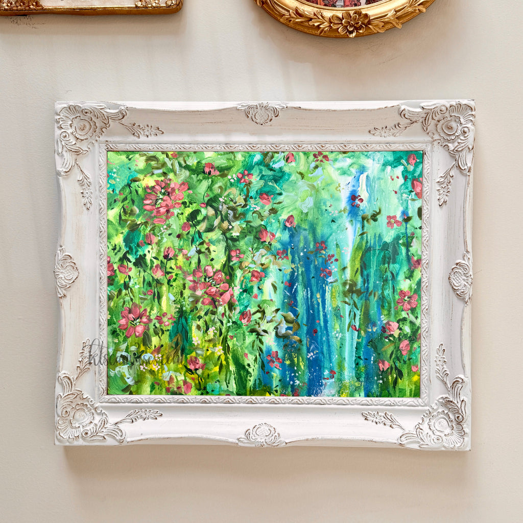 Ella in the Rainy Garden No. 6 Art Print