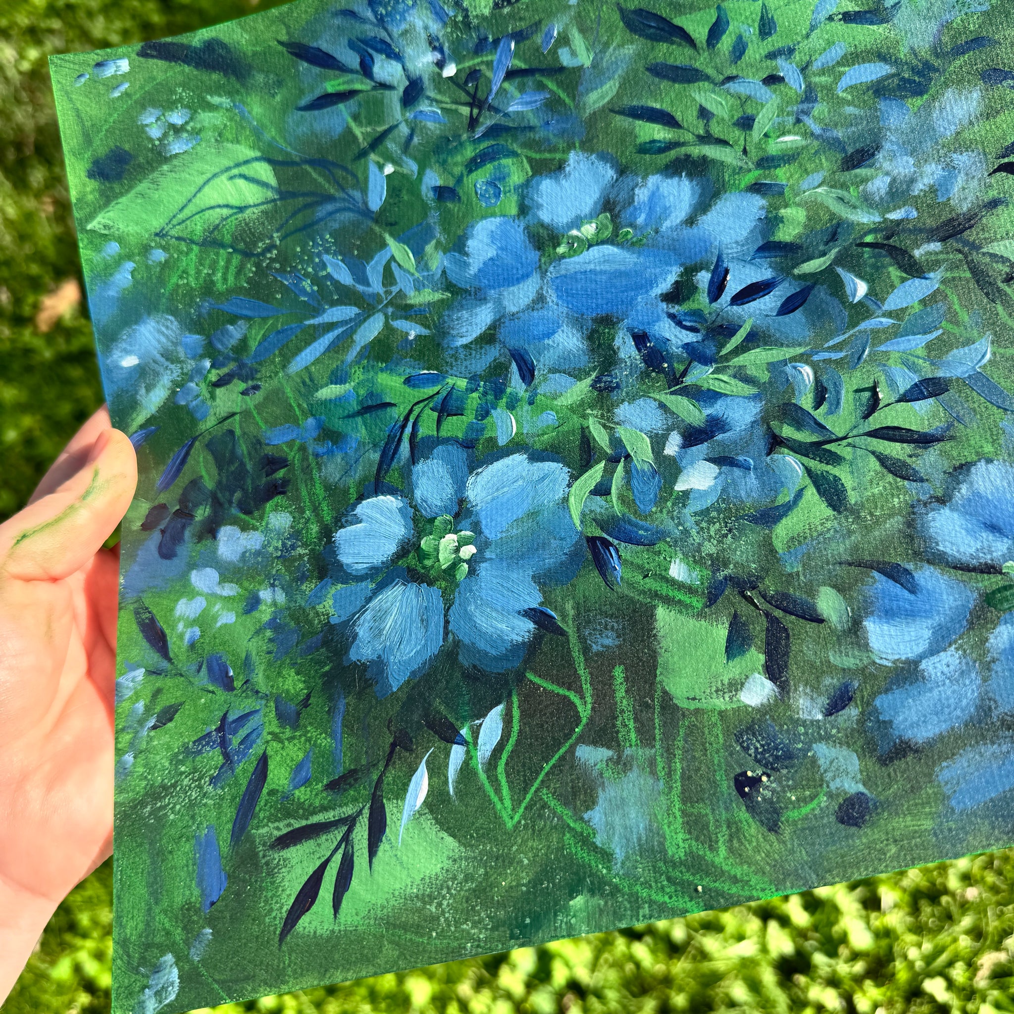 Original Ella's Abstract Garden Art Paper No. 11 – KT's Canvases