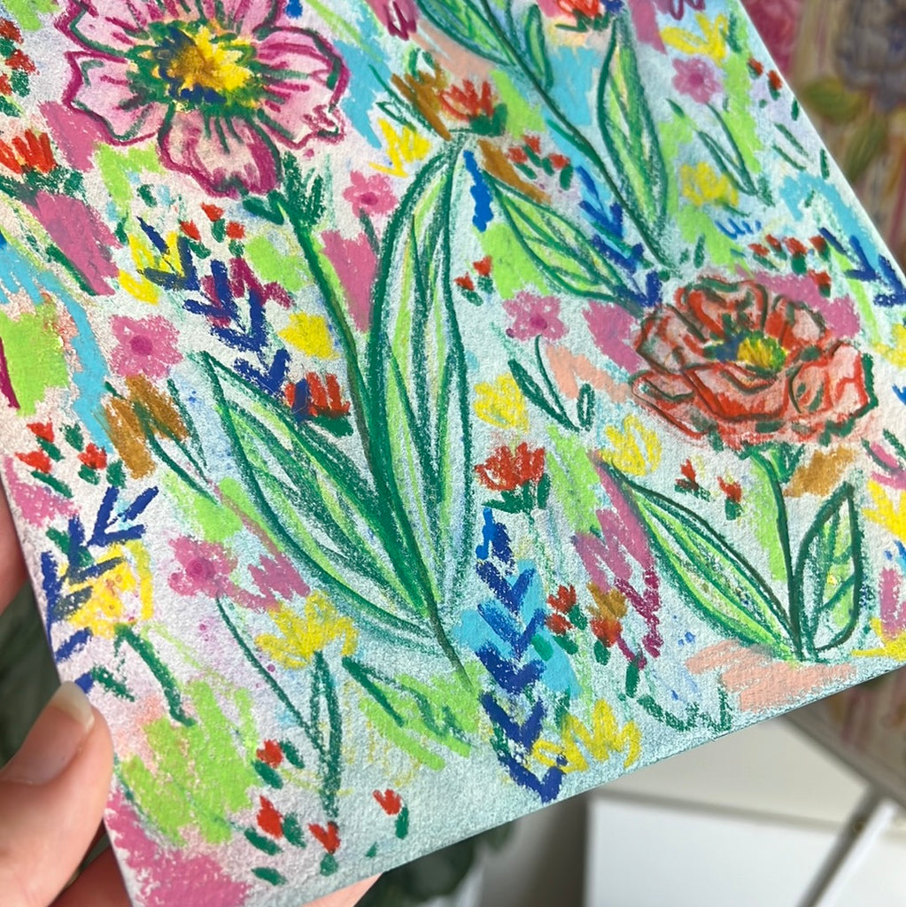 Floral Original Painted Watercolor Paper #17