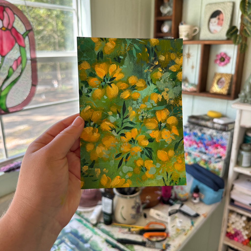 Original Citrus Florals Art Paper No. 7