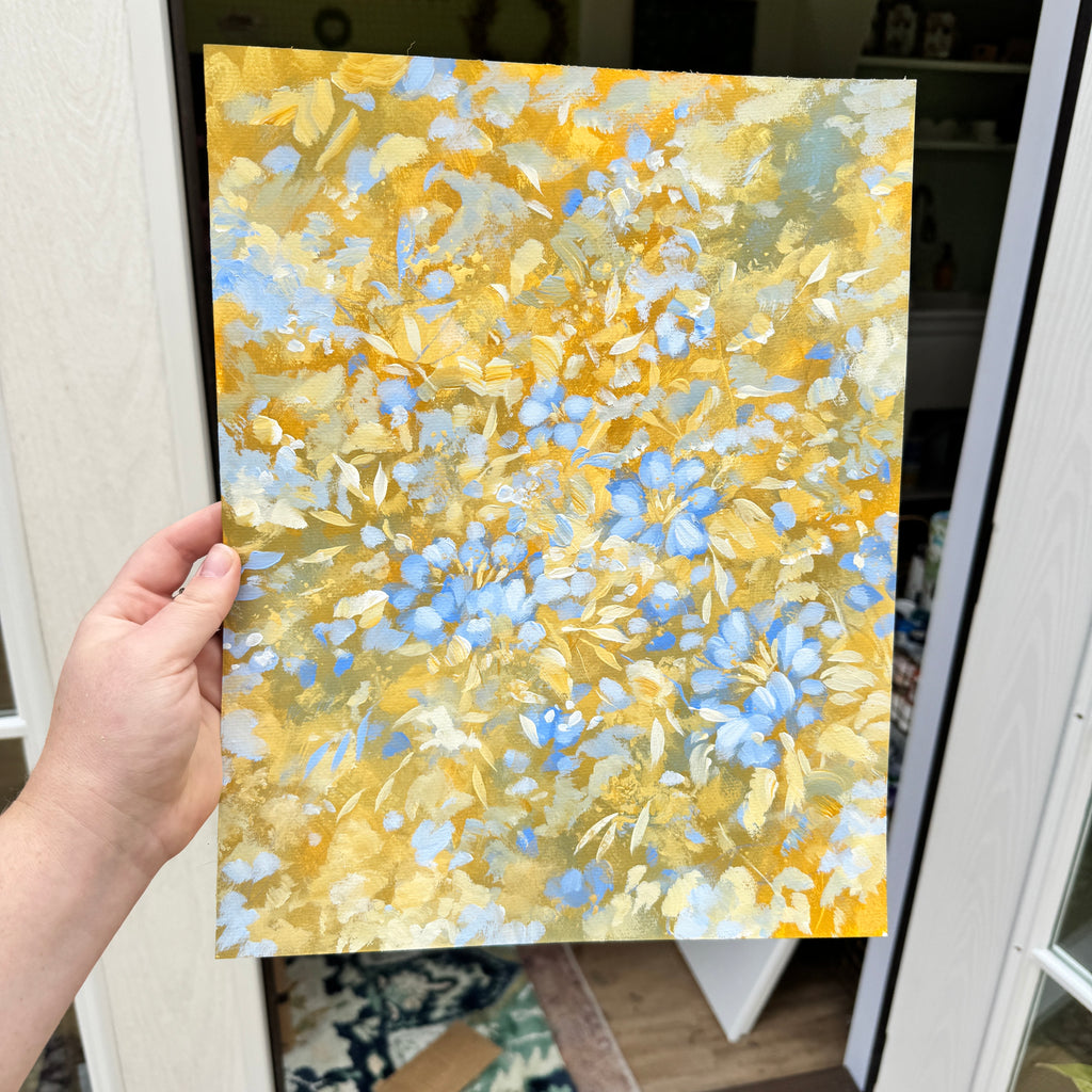Original Ella’s Abstract Garden Art Paper