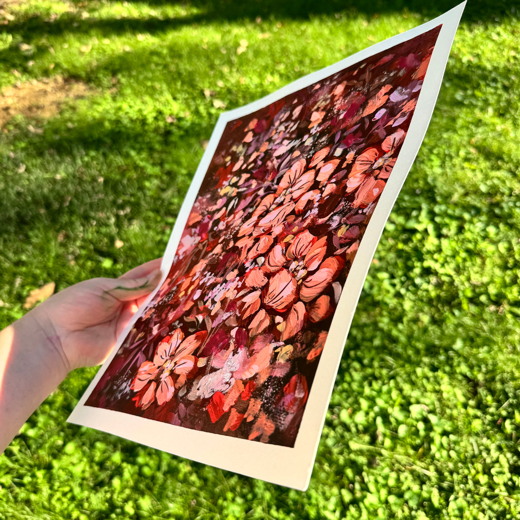 Original Ella’s Abstract Garden Art Paper No. 9