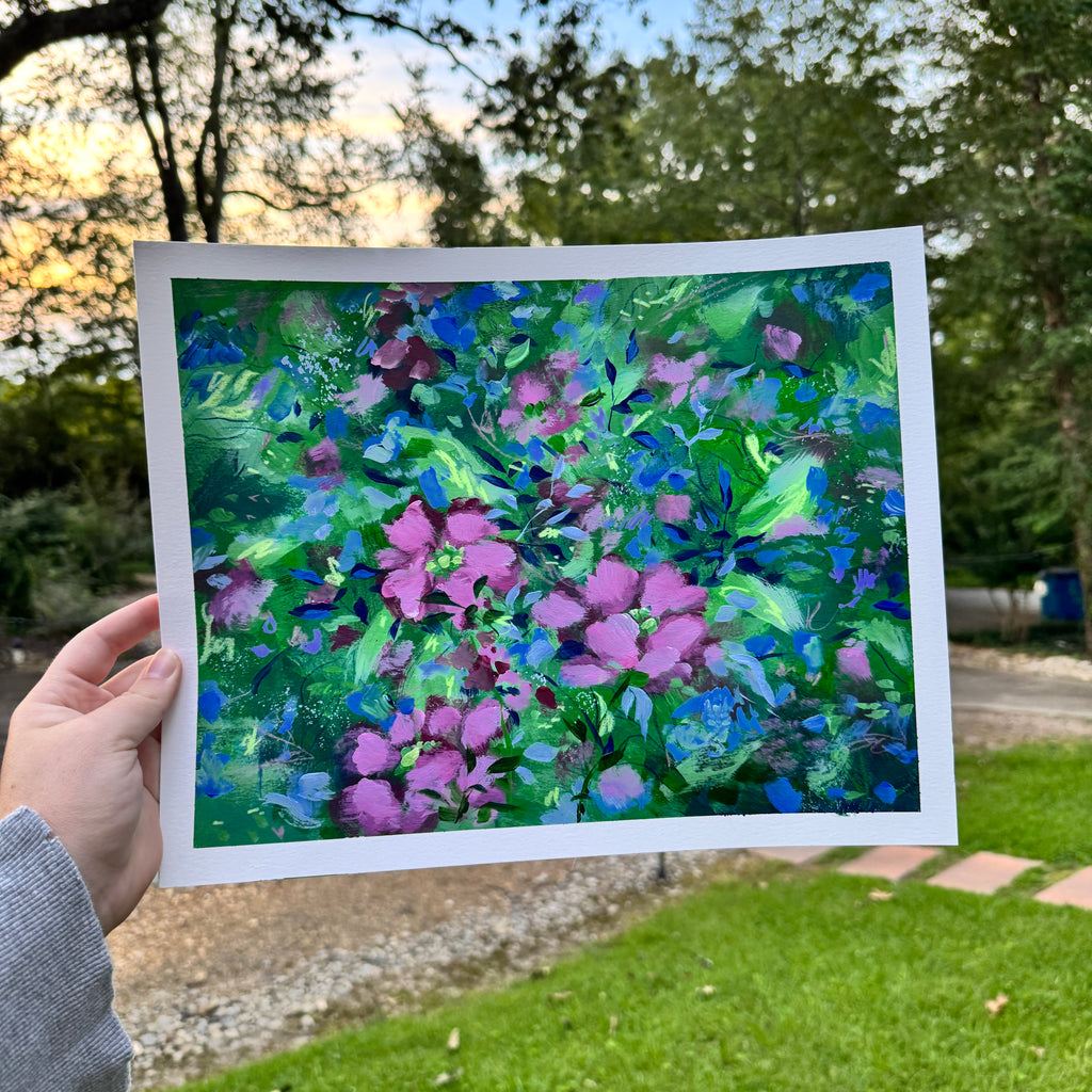 Original Ella’s Abstract Garden Art Paper No. 2