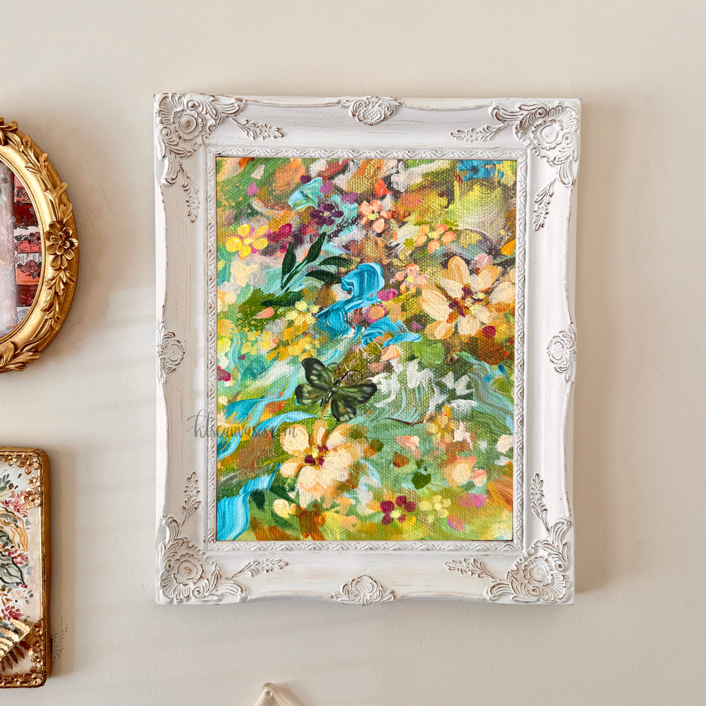 Ella in the Butterfly Garden Art Print Set