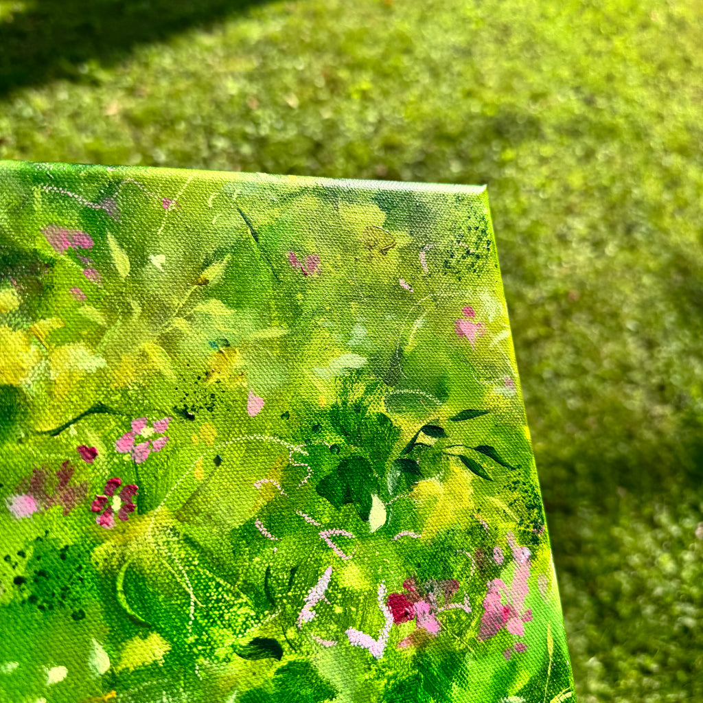Overgrown Garden Original Painted Canvas #5