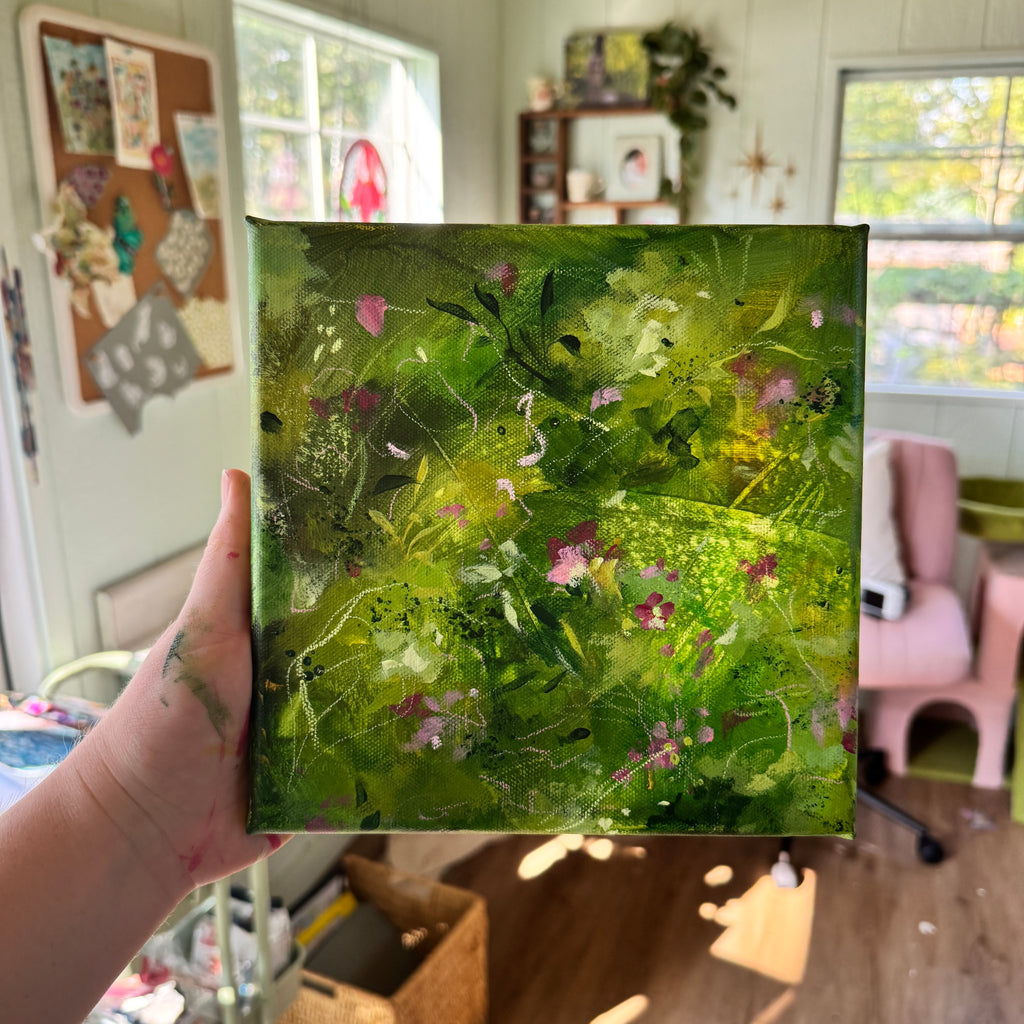Overgrown Garden Original Painted Canvas #1