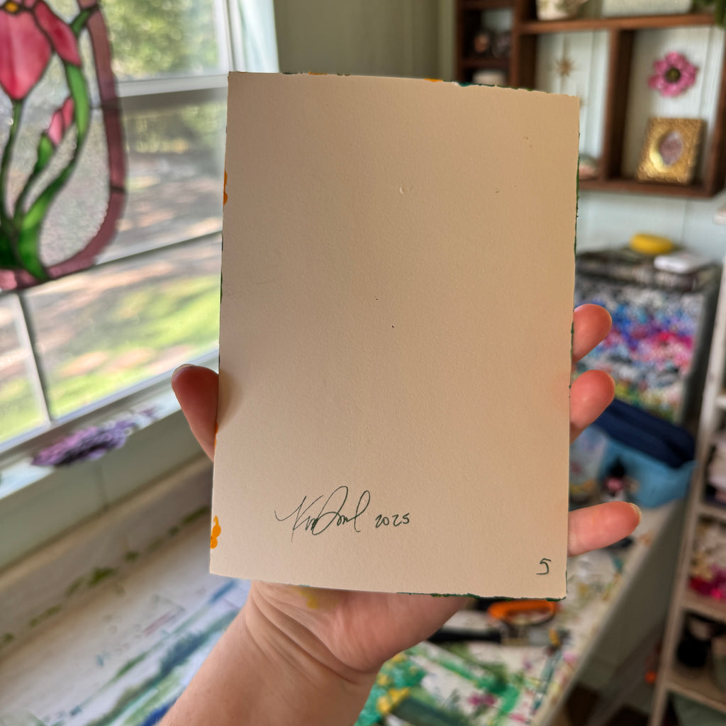 Original Citrus Florals Art Paper No. 5