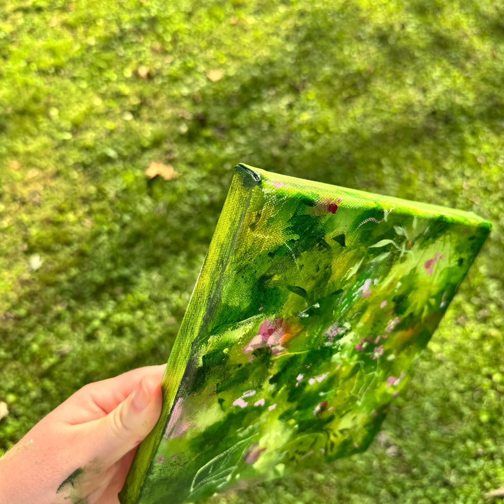 Overgrown Garden Original Painted Canvas #9