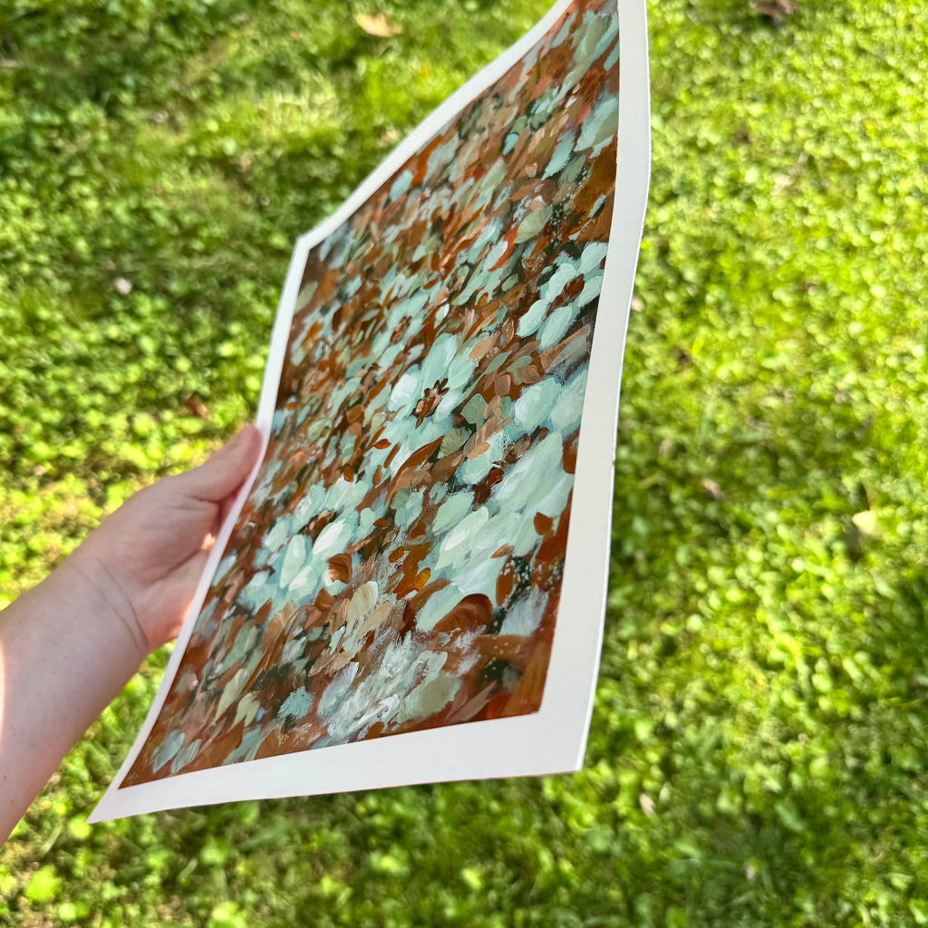 Original Ella’s Abstract Garden Art Paper No. 7
