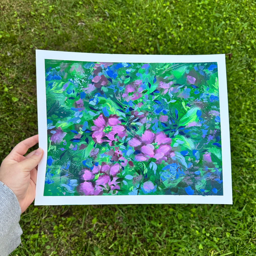 Original Ella’s Abstract Garden Art Paper No. 2