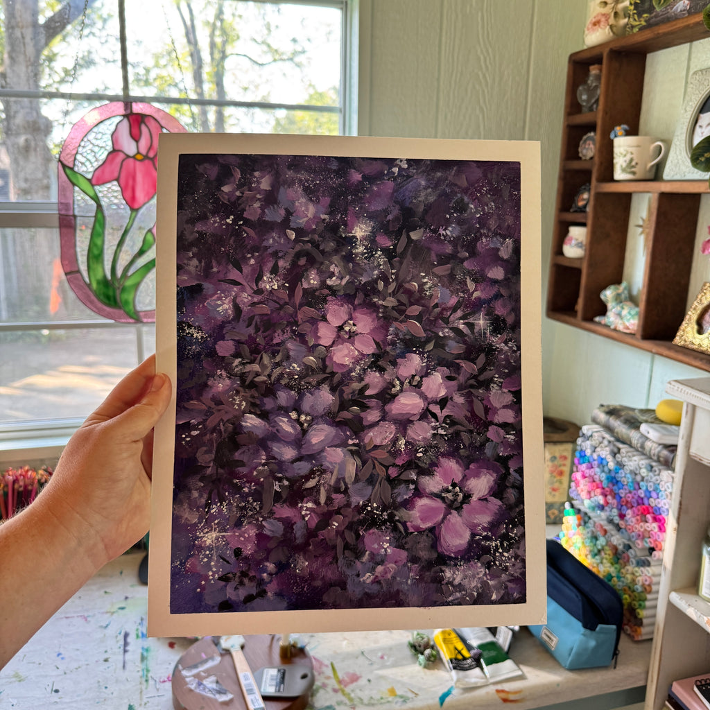 Original Ella’s Abstract Garden Art Paper No. 8