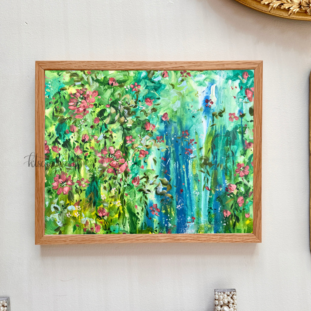 Ella in the Rainy Garden No. 6 Art Print