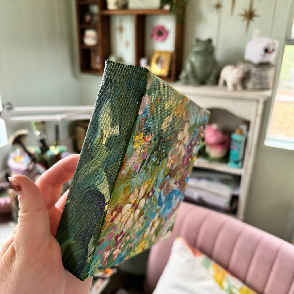 Butterfly Garden Original Painted Canvas #6