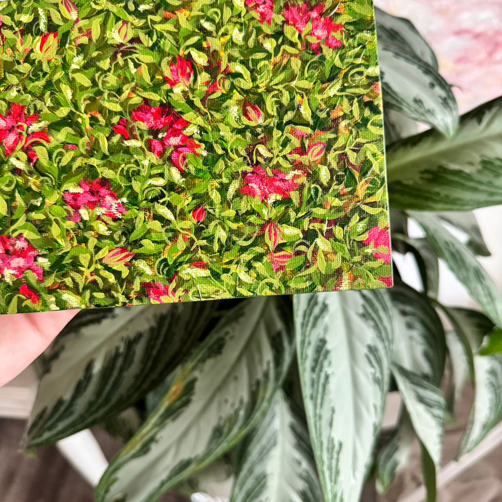 Floral Original Painted Flat Canvas No. 2