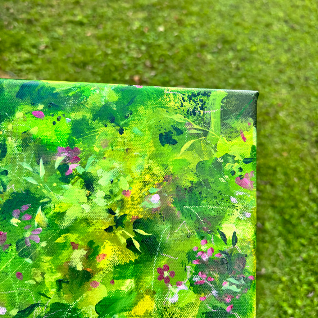 Overgrown Garden Original Painted Canvas #12