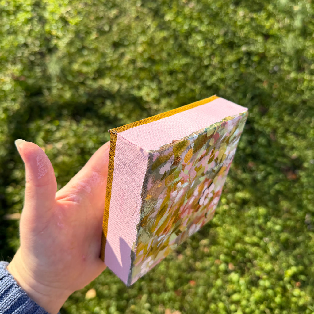 Soft Floral Original Painted Canvas #7