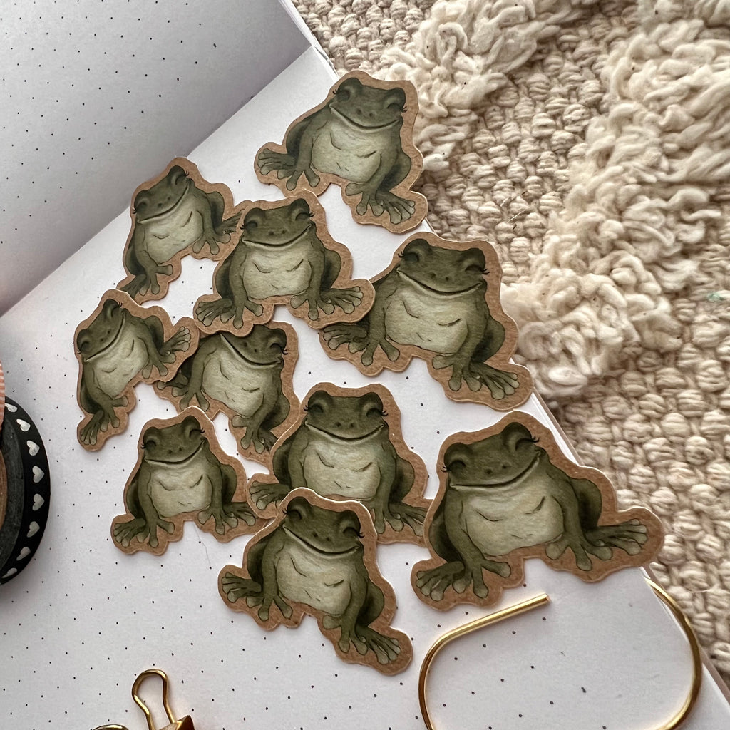 Little Frogs Sticker Pack (10 paper stickers included)