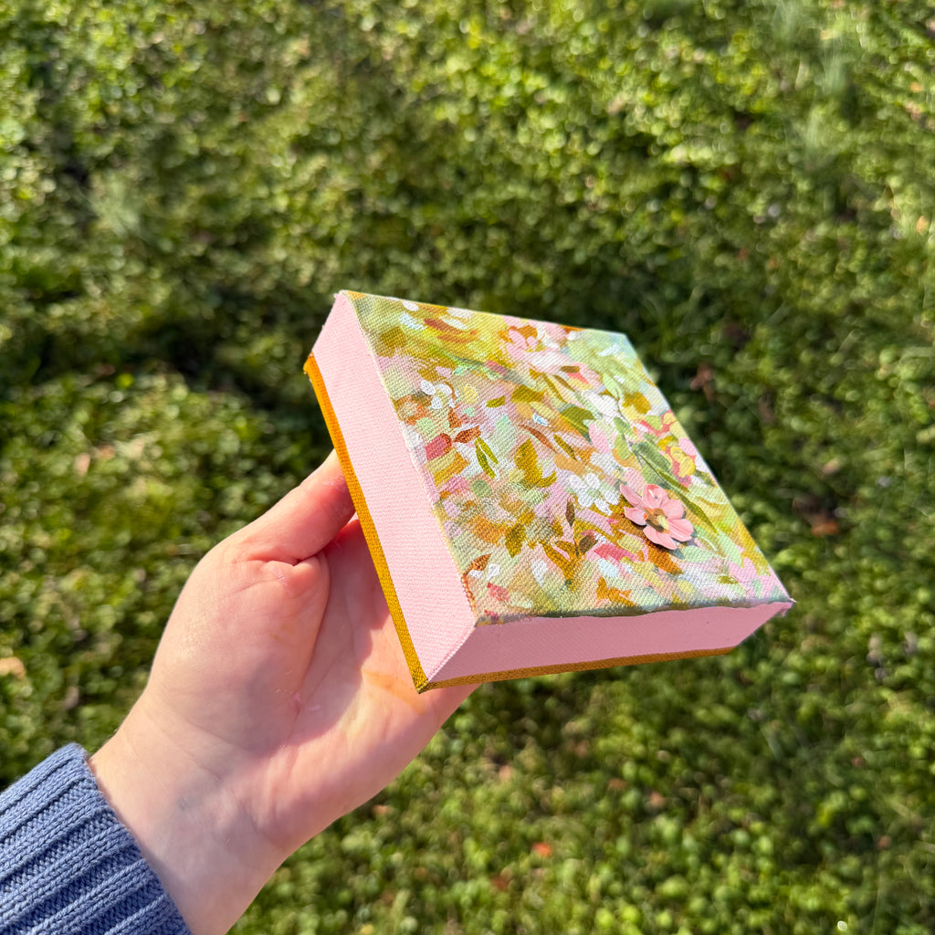 Soft Floral Original Painted Canvas #10