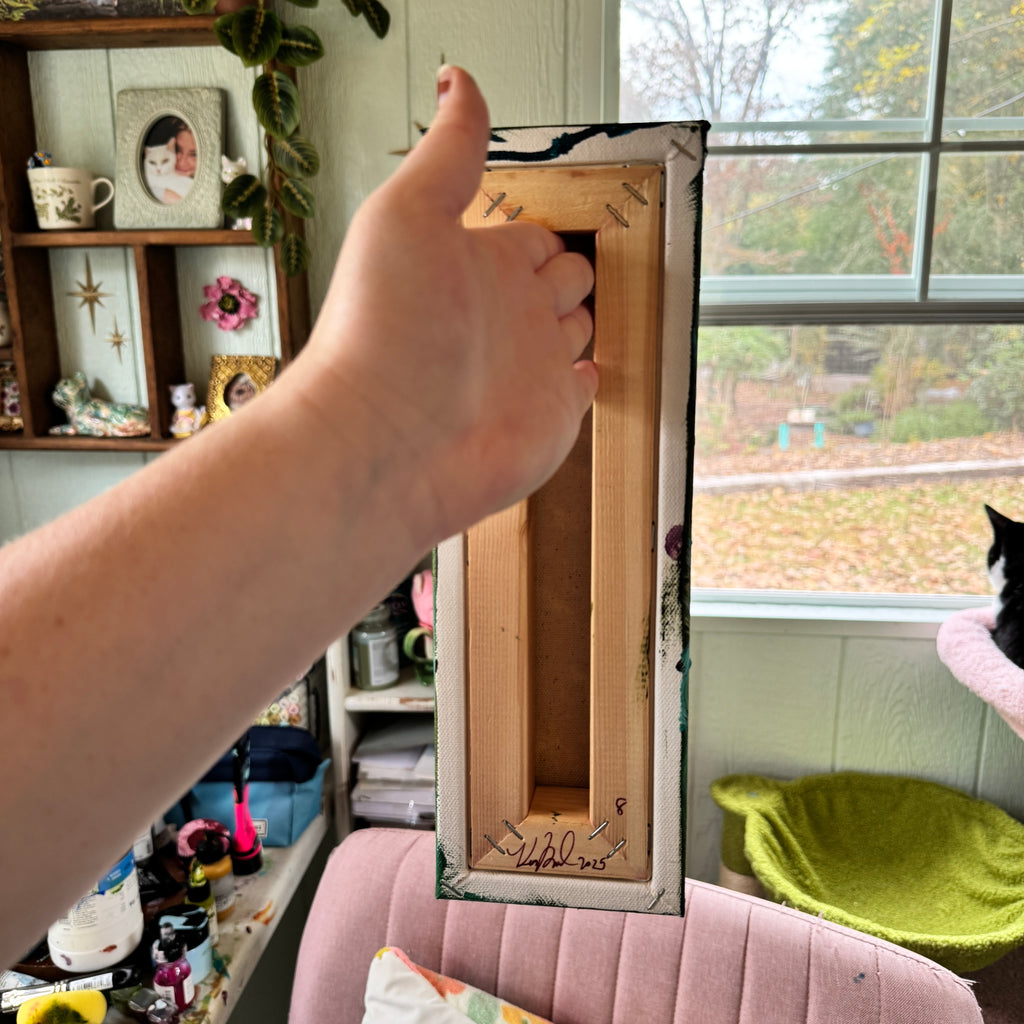 Butterfly Garden Original Painted Canvas #8