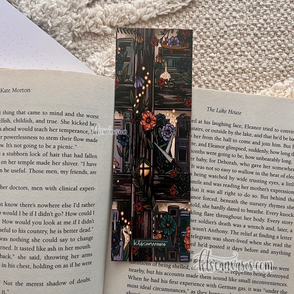 Fantasy Forest Bookshelf Double Sided Bookmark