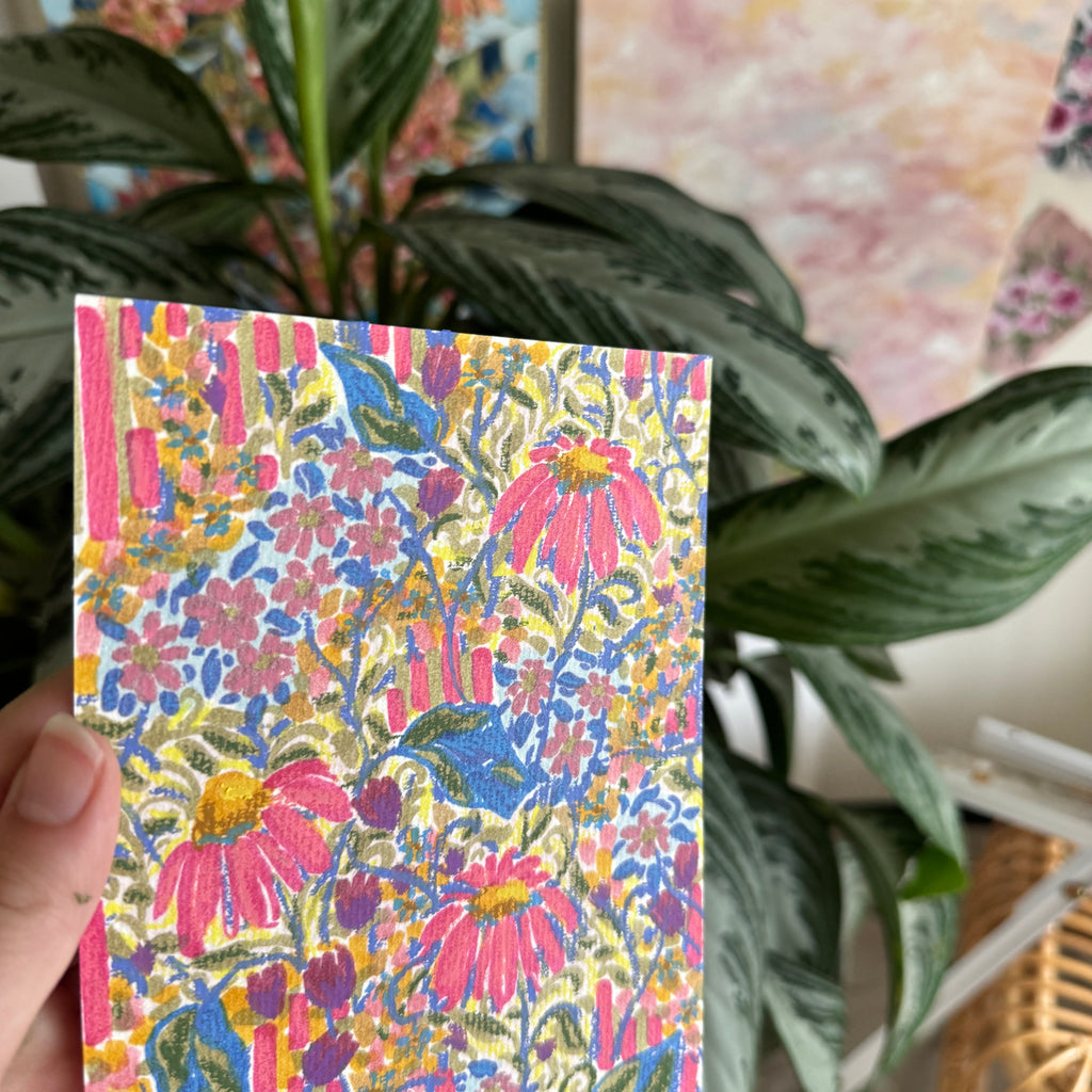 Floral Original Painted Art Paper No. 2