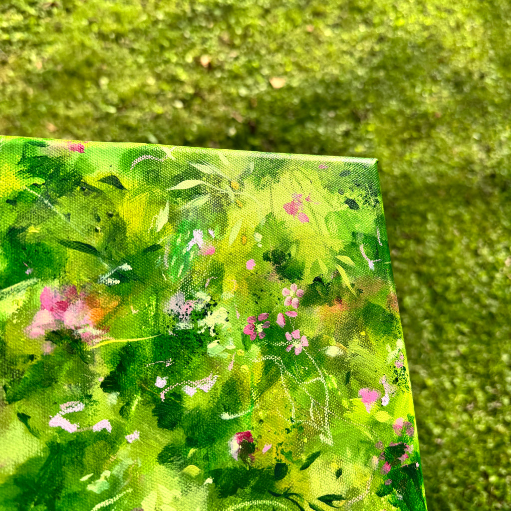 Overgrown Garden Original Painted Canvas #9