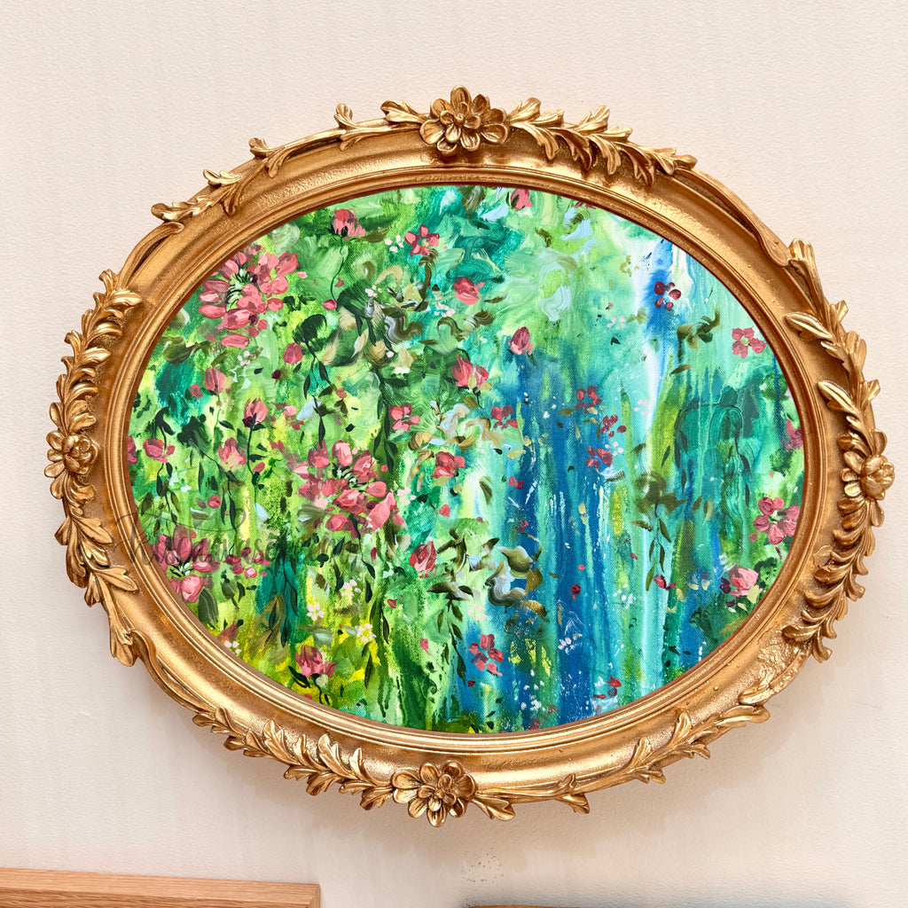 Ella in the Rainy Garden No. 6 Art Print