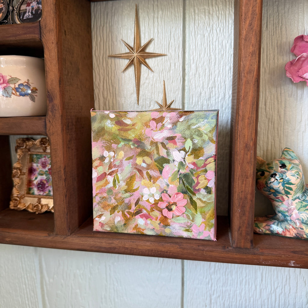 Soft Floral Original Painted Canvas #10