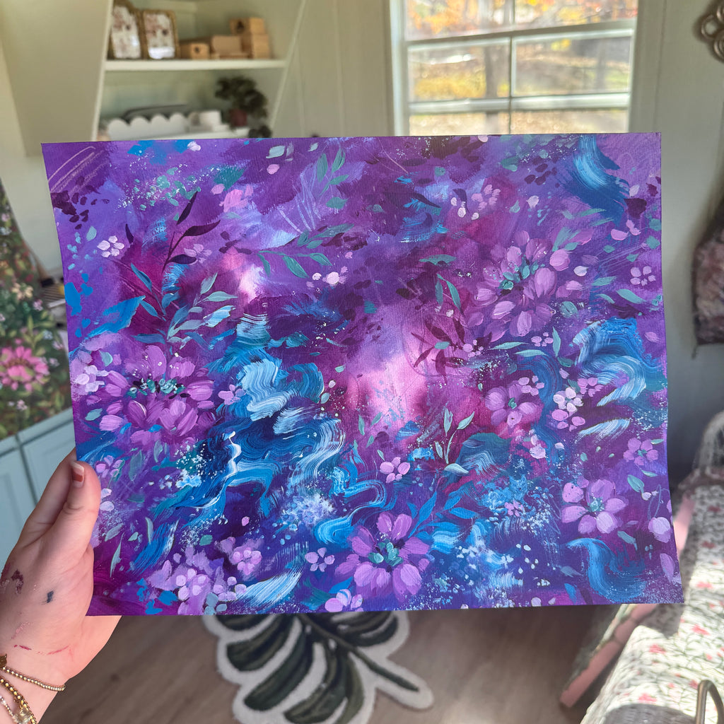 Original Ella’s Magical Abstract Garden Art Paper