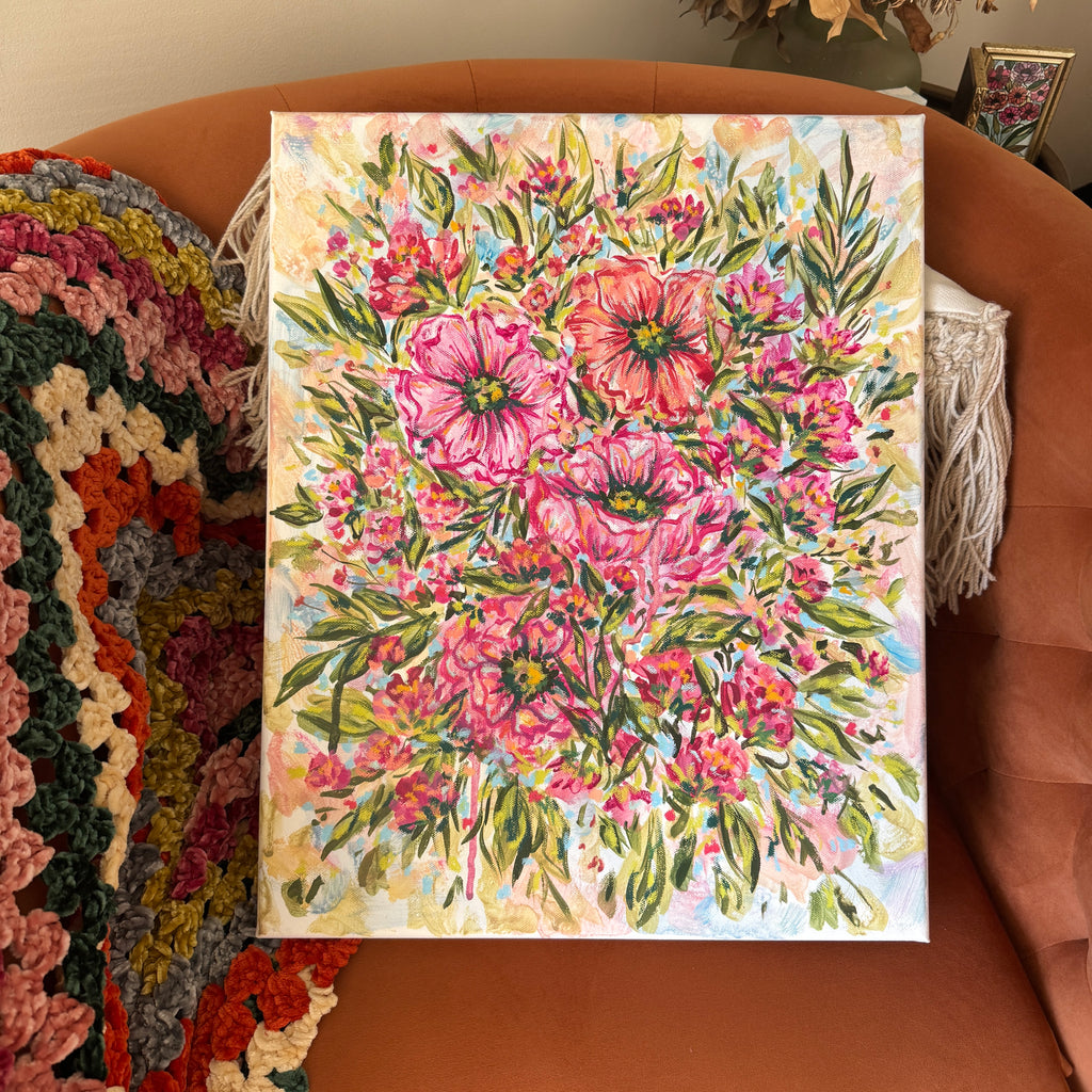 Floral Original Painted Canvas No. 21
