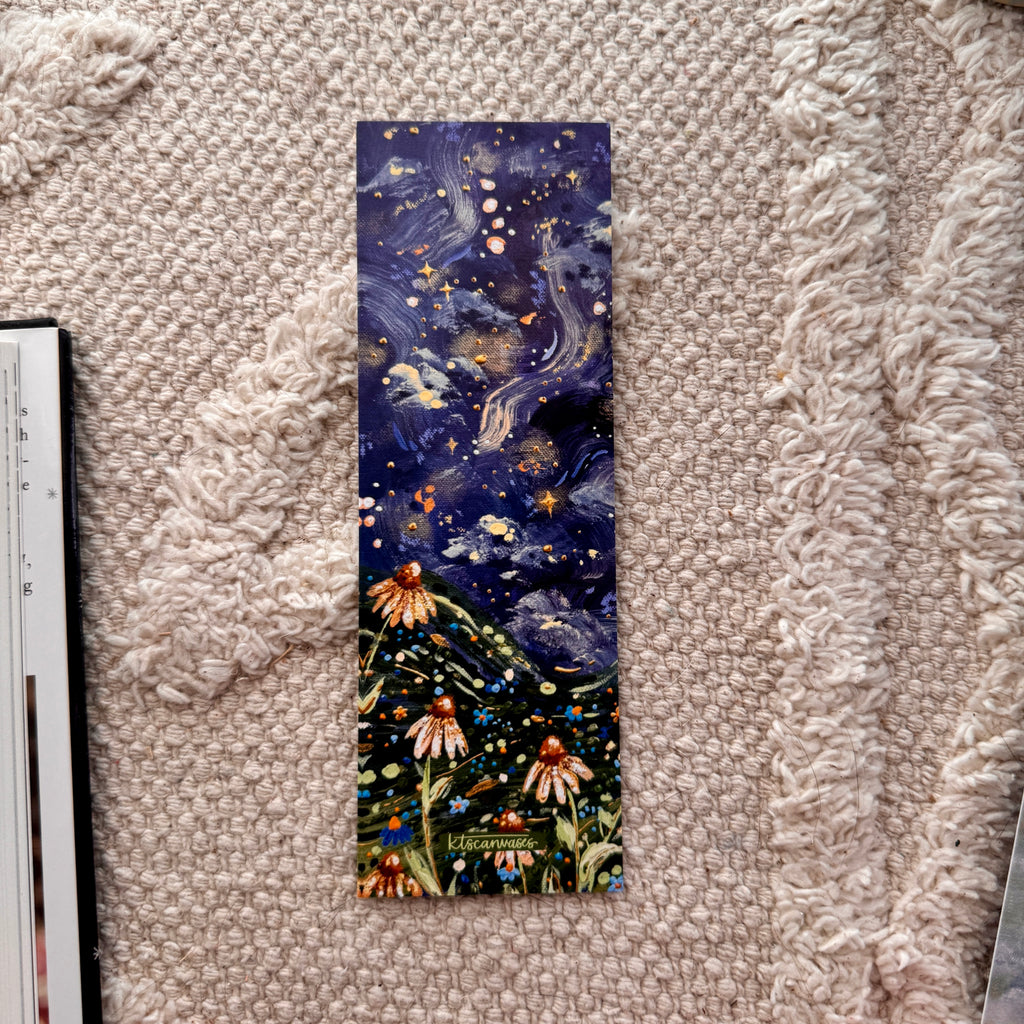 Moonlit Garden Double Sided Bookmark