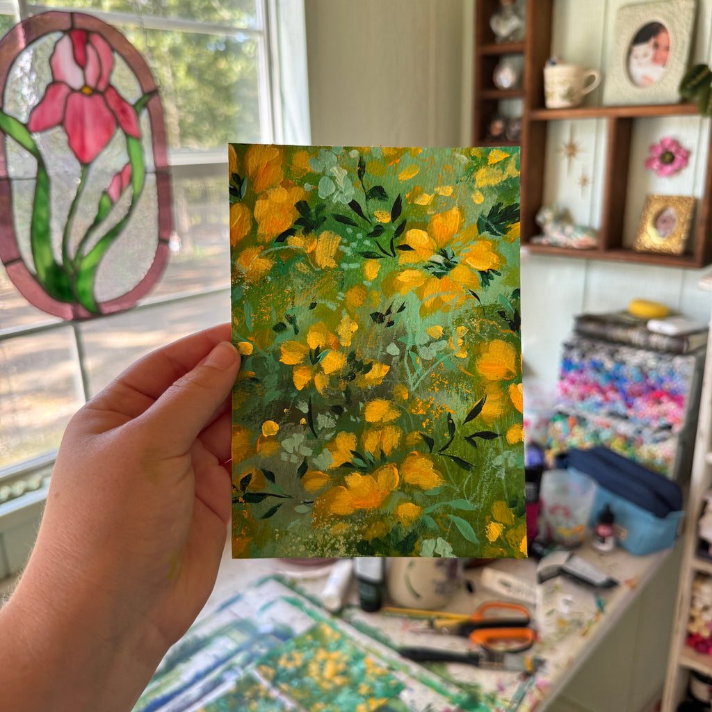 Original Citrus Florals Art Paper No. 6